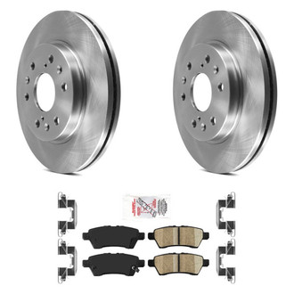 AmeriBRAKES® - AmeriPRO™ Plain Rear Brake Kit with Ceramic Pads