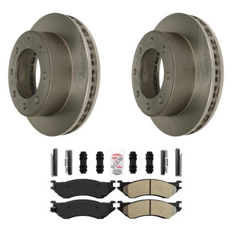 AmeriBRAKES® - AmeriPLATINUM™ Front Brake Kit with Semi-Metallic Pads