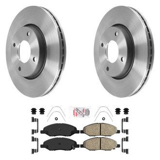 AmeriBRAKES® - AmeriPLATINUM™ Front Brake Kit with Ceramic Pads