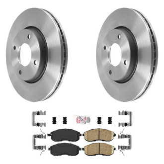 AmeriBRAKES® - AmeriPLATINUM™ Front Brake Kit with Ceramic Pads
