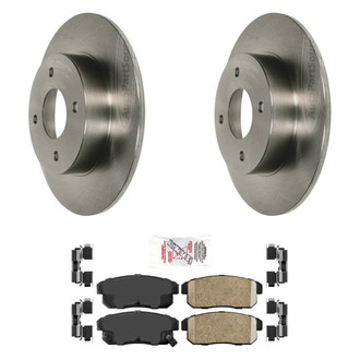 AmeriBRAKES® - AmeriPRO™ Plain Rear Brake Kit with Ceramic Pads