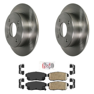 AmeriBRAKES® - AmeriPRO™ Plain Rear Brake Kit with Ceramic Pads