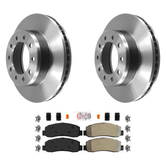 AmeriBRAKES® - AmeriPLATINUM™ Front Brake Kit with Semi-Metallic Pads