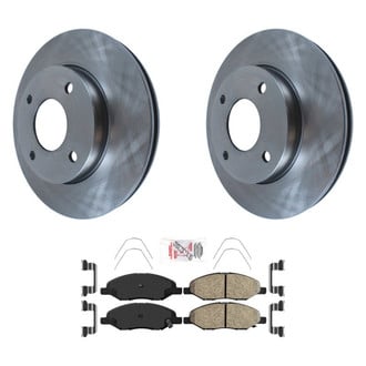AmeriBRAKES® - AmeriPRO™ Plain Front Brake Kit with Ceramic Pads