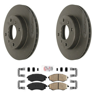 AmeriBRAKES® - AmeriPLATINUM™ Front Brake Kit with Ceramic Pads
