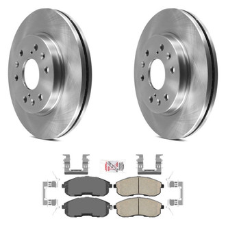 AmeriBRAKES® - AmeriPRO™ Plain Front Brake Kit with Ceramic Pads