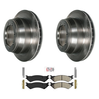 AmeriBRAKES® - AmeriPRO™ Plain Rear Brake Kit with Semi-Metallic Pads