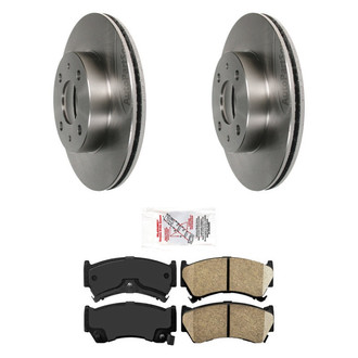 AmeriBRAKES® - AmeriPRO™ Plain Front Brake Kit with Ceramic Pads
