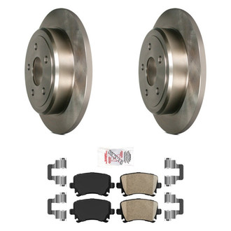 AmeriBRAKES® - AmeriPRO™ Plain Rear Brake Kit with Ceramic Pads