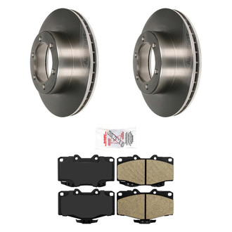 AmeriBRAKES® - AmeriPRO™ Plain Front Brake Kit with Ceramic Pads