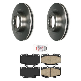 AmeriBRAKES® - AmeriPRO™ Plain Front Brake Kit with Ceramic Pads