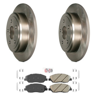 AmeriBRAKES® - AmeriPRO™ Plain Front Brake Kit with Ceramic Pads