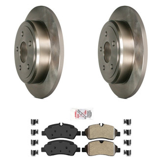 AmeriBRAKES® - AmeriPRO™ Plain Rear Brake Kit with Semi-Metallic Pads
