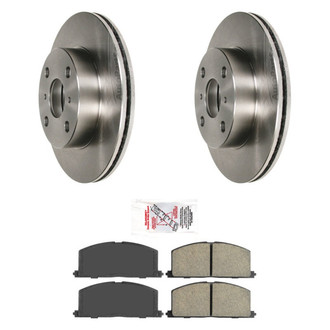AmeriBRAKES® - AmeriPRO™ Plain Front Brake Kit with Ceramic Pads