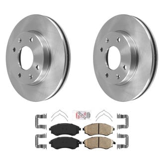 AmeriBRAKES® - AmeriPRO™ Plain Front Brake Kit with Ceramic Pads
