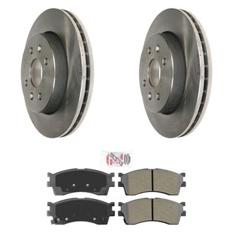 AmeriBRAKES® - AmeriPRO™ Plain Front Brake Kit with Semi-Metallic Pads