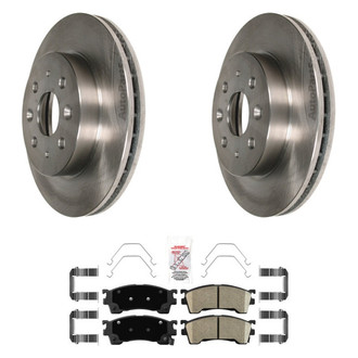 AmeriBRAKES® - AmeriPRO™ Plain Front Brake Kit with Ceramic Pads