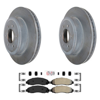 AmeriBRAKES® - AmeriPLATINUM™ Front Brake Kit with Semi-Metallic Pads