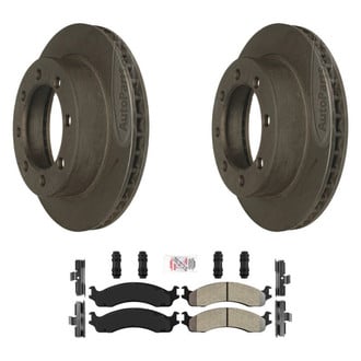 AmeriBRAKES® - AmeriPLATINUM™ Front Brake Kit with Semi-Metallic Pads