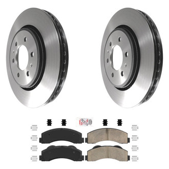 AmeriBRAKES® - AmeriPLATINUM™ Front Brake Kit with Ceramic Pads