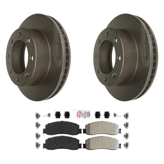 AmeriBRAKES® - AmeriPLATINUM™ Front Brake Kit with Semi-Metallic Pads