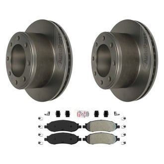 AmeriBRAKES® - AmeriPLATINUM™ Rear Brake Kit with Semi-Metallic Pads