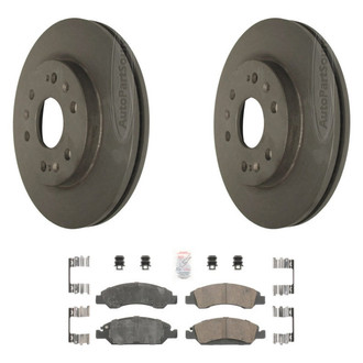AmeriBRAKES® - AmeriPLATINUM™ Front Brake Kit with Ceramic Pads