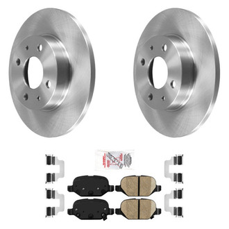 AmeriBRAKES® - AmeriPRO™ Plain Rear Brake Kit with Ceramic Pads