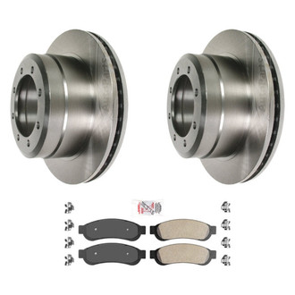 AmeriBRAKES® - AmeriPRO™ Plain Rear Brake Kit with Semi-Metallic Pads
