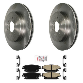 AmeriBRAKES® - AmeriPRO™ Plain Rear Brake Kit with Semi-Metallic Pads