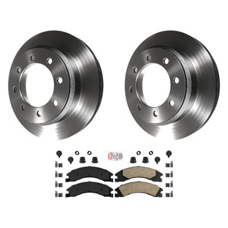 AmeriBRAKES® - AmeriPLATINUM™ Rear Brake Kit with Ceramic Pads