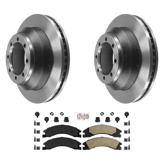 AmeriBRAKES® - AmeriPLATINUM™ Rear Brake Kit with Ceramic Pads