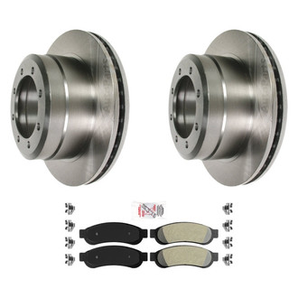 AmeriBRAKES® - AmeriPRO™ Plain Rear Brake Kit with Semi-Metallic Pads