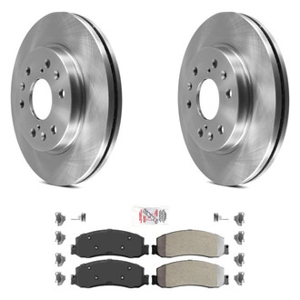 AmeriBRAKES® - AmeriPRO™ Plain Front Brake Kit with Semi-Metallic Pads