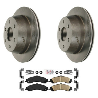 AmeriBRAKES® - AmeriPLATINUM™ Rear Brake Kit with Ceramic Pads
