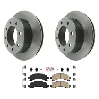 AmeriBRAKES® - AmeriPLATINUM™ Rear Brake Kit with Ceramic Pads
