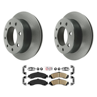 AmeriBRAKES® - AmeriPLATINUM™ Rear Brake Kit with Ceramic Pads
