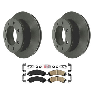 AmeriBRAKES® - AmeriPLATINUM™ Rear Brake Kit with Ceramic Pads