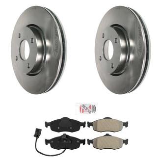 AmeriBRAKES® - AmeriPRO™ Plain Front Brake Kit with Semi-Metallic Pads