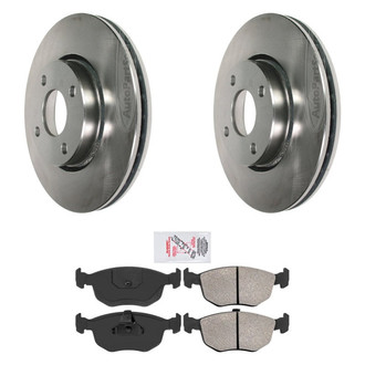 AmeriBRAKES® - AmeriPRO™ Plain Front Brake Kit with Semi-Metallic Pads