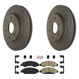 AmeriBRAKES® - AmeriPLATINUM™ Front Brake Kit with Ceramic Pads