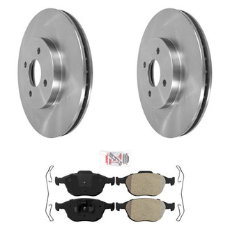 AmeriBRAKES® - AmeriPRO™ Plain Front Brake Kit with Semi-Metallic Pads