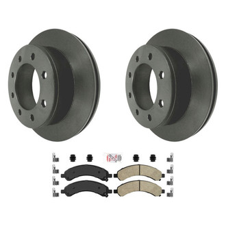 AmeriBRAKES® - AmeriPLATINUM™ Rear Brake Kit with Ceramic Pads