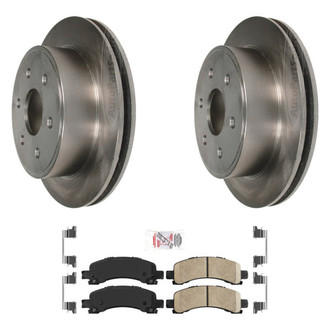 AmeriBRAKES® - AmeriPRO™ Plain Rear Brake Kit with Ceramic Pads