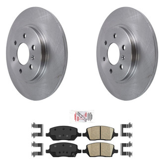 AmeriBRAKES® - AmeriPRO™ Plain Rear Brake Kit with Ceramic Pads