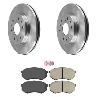 AmeriBRAKES® - AmeriPRO™ Plain Front Brake Kit with Ceramic Pads