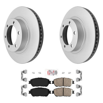 AmeriBRAKES® - AmeriPRO™ Plain Front Brake Kit with Ceramic Pads