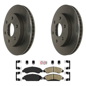 AmeriBRAKES® - AmeriPLATINUM™ Front Brake Kit with Ceramic Pads