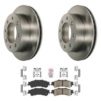 AmeriBRAKES® - AmeriPRO™ Plain Rear Brake Kit with Ceramic Pads