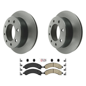 AmeriBRAKES® - AmeriPLATINUM™ Rear Brake Kit with Ceramic Pads